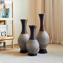 Load image into Gallery viewer, Tall Designer Floor Vase With Elegant 2 Tone
