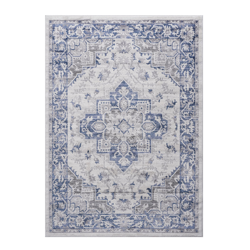 Marfi - 6' X 9' Oriental Area Rug - Blue / Gray