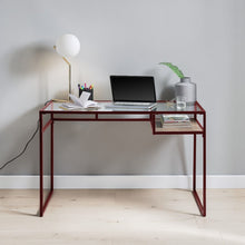 Load image into Gallery viewer, Yasin - Glass Top Writing Desk
