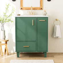 Load image into Gallery viewer, Bathroom Vanity With Sink, Deep Drawer, Door Shelf, 2 Tier Basket
