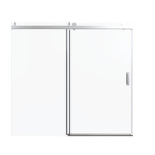 Load image into Gallery viewer, Frameless Single Sliding Soft Close Shower Doors, 3 / 8" Tempered Glass Reversible Installatio
