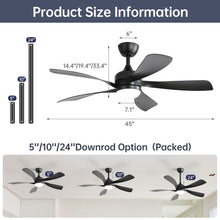 Load image into Gallery viewer, Ceiling Fan &amp; DC Motor And Integrated Light
