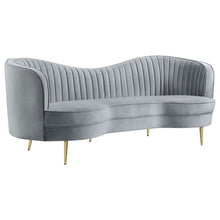 Load image into Gallery viewer, Sienna - 2 Piece Back Living Room Set, Sofa &amp; Loveseat - Gray
