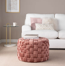 Load image into Gallery viewer, Braided - Versatile Round Ottoman
