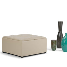 Load image into Gallery viewer, Avalon - Square Coffee Table, Storage Ottoman
