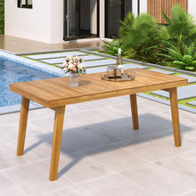 Load image into Gallery viewer, Outdoor Dining Table With Slatted Top, Ideal For Patio
