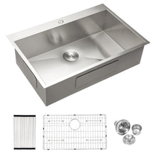 Load image into Gallery viewer, Stainless Steel Drop In Kitchen Sink, Topmount
