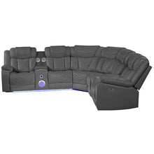 Load image into Gallery viewer, Challenger - Recliner Sectional Sofa, Built In USB, C Ports &amp; Bluetooth
