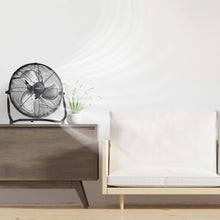 Load image into Gallery viewer, 3 Speed High Velocity Industrial Heavy Duty Metal Floor Fan With Tilting Head For Outdoor / Indoor Use
