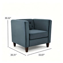 Load image into Gallery viewer, Chesterfield Accent Tufted Square Arm Side Chair

