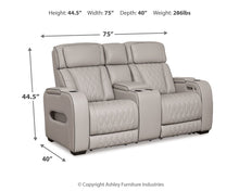 Load image into Gallery viewer, Boyington - Power Reclining Loveseat With Console/Adj Hdrst
