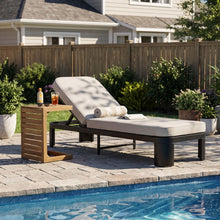 Load image into Gallery viewer, Outdoor Chaise Lounge Set With Side Table, 5 Position Adjustable Patio Recliner
