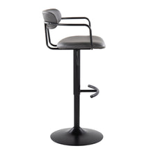 Load image into Gallery viewer, Demi - Contemporary Adjustable Height Barstool With Swivel With Rounded T Footrest (Set of 2)
