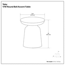 Load image into Gallery viewer, Toby - Handcrafted Metal Accent Table
