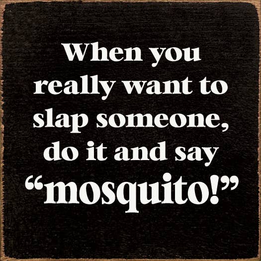 SAWDUST CITY - When You Really Want To Slap Someone, Do It And Say "Mosquit