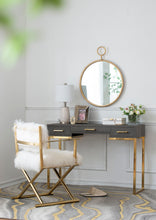 Load image into Gallery viewer, Circle Wall Mirror With Iron Frame, Accent Mirror For Living Room
