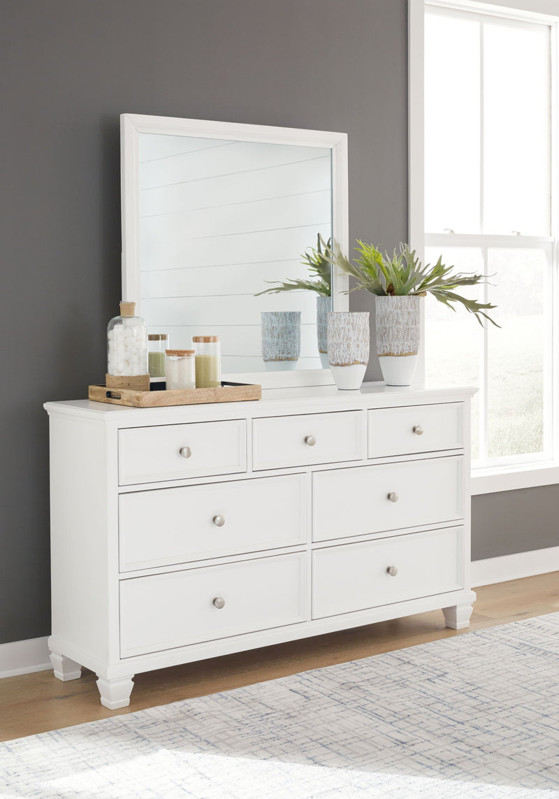 Fortman - Dresser And Mirror - White