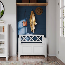 Load image into Gallery viewer, Amherst - Small Transitional Entryway Storage Bench
