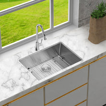 Load image into Gallery viewer, Modern Undermount Stainless Steel Kitchen Sink 16 Gauge, Deep Single Bowl
