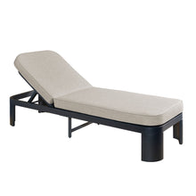 Load image into Gallery viewer, Outdoor Chaise Lounge With Cushion, 5 Position Adjustable Backrest

