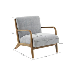 Load image into Gallery viewer, Mid-Century Style Lounge Chair With Upholstered Seat
