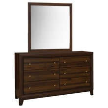 Load image into Gallery viewer, Anza - 6 Drawer Dresser With Mirro - Walnut
