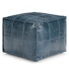 Load image into Gallery viewer, Manning - Square Pouf - Teal
