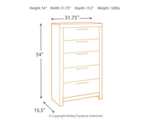 Load image into Gallery viewer, Derekson - Five Drawer Chest - Multi Gray
