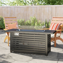 Load image into Gallery viewer, Propane Fire Pit Table With Cover - Black
