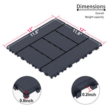 Load image into Gallery viewer, H Style Diy Module Interlocking Patio Deck Tiles
