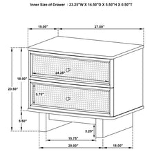 Load image into Gallery viewer, Kimpton - 2 Drawer Nightstand With USB Charging Ports - Beige
