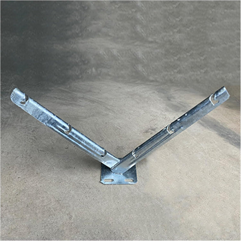 Galvanized V Bracket For Razor Wire Extension Fence Support 1 Pair - Silver