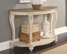 Load image into Gallery viewer, Realyn - Sofa Table - White / Brown
