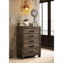 Load image into Gallery viewer, Bren - 5 Drawer Chest With Handles And Block Legs - Rustic
