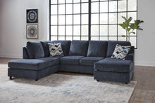 Load image into Gallery viewer, Albar Place - 3 Pc. - 2-Piece Sectional With Raf Sofa Chaise, Ottoman - Cobalt
