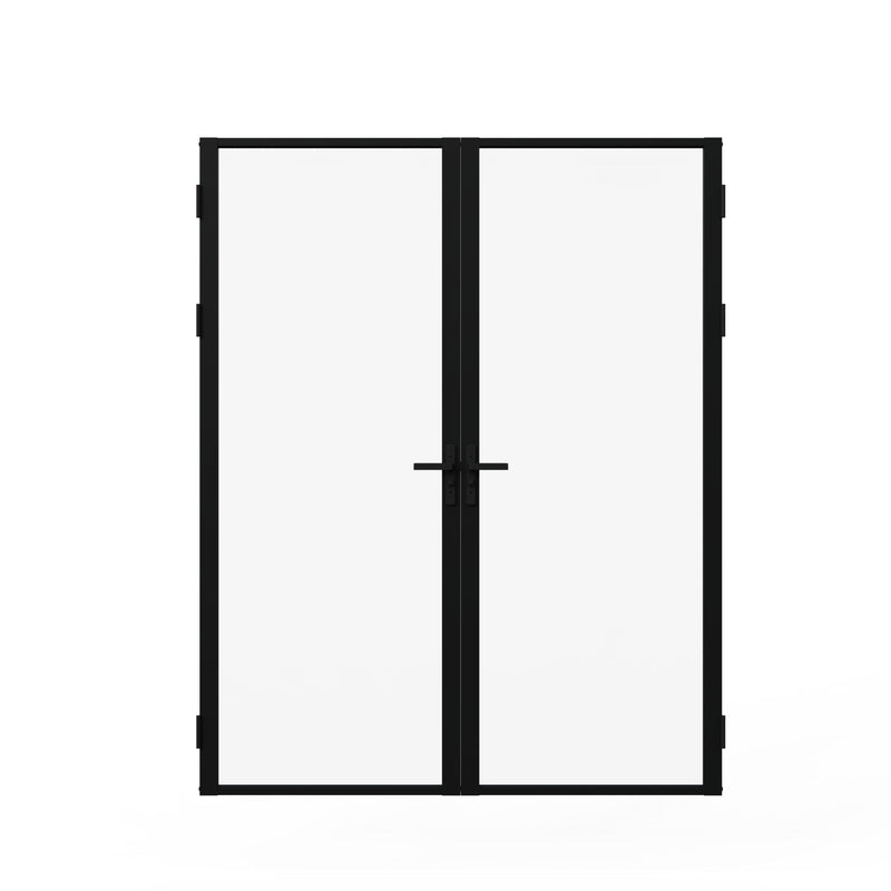 Door Slab Frame Door For Closet Pantry - Black