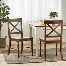 Load image into Gallery viewer, Dining Chair With X Shaped Back (Set of 2)
