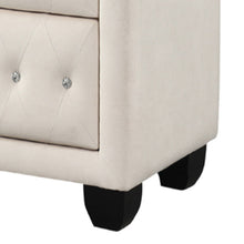Load image into Gallery viewer, Sophia - 2 Drawer Upholstered Nightstand
