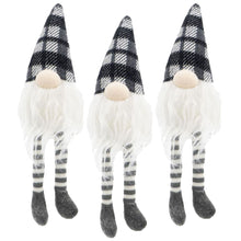 Load image into Gallery viewer, 3 Pieces Sitting Gnome, Christmas Table Home Ornaments For Holiday Party Gifts - White / Gray
