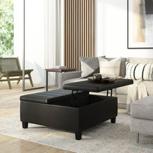 Load image into Gallery viewer, Ellis - Coffee Table Storage Ottoman Contemporary Design
