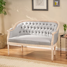 Load image into Gallery viewer, French Country Chesterfield Style Tufted Loveseat
