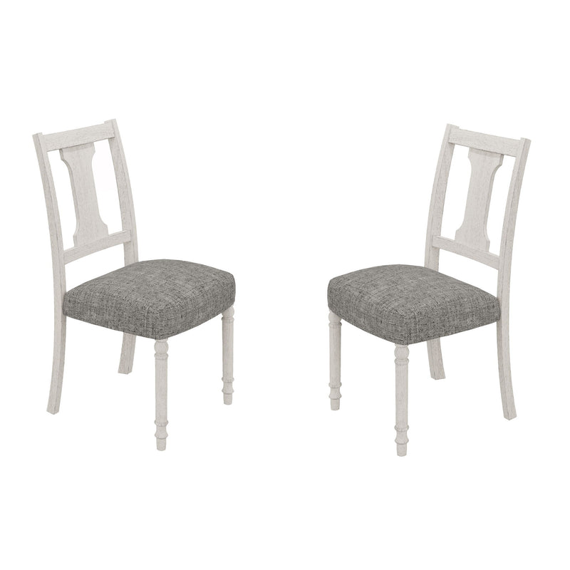 Tannen - Dining Side Chair (Set of 2) - White / Gray