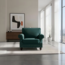 Load image into Gallery viewer, Upholstered Accent Armchair With Turned Legs For Living Room
