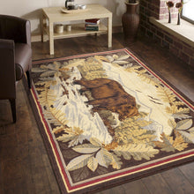 Load image into Gallery viewer, Nature's Nest - 5'3" X 7'3" Lodge Area Rug - Multi, Brown
