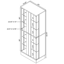 Load image into Gallery viewer, Gilbert - 4 Door LED Curio Display Cabinet

