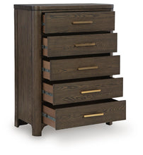 Load image into Gallery viewer, Radkin - Five Drawer Chest - Burnished Brown
