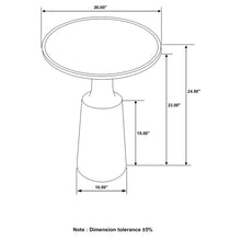 Load image into Gallery viewer, Pedestal Accent Table With Round Lipped Top
