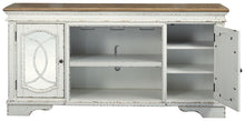 Load image into Gallery viewer, Realyn - XL TV Stand w/Fireplace Option - Chipped White
