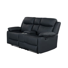 Load image into Gallery viewer, Blanche - Console Reclining Loveseat With LED Lights And Speakers
