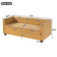 Load image into Gallery viewer, 3 Seater Sofa Upholstery With Square Arms, Living Room Couch
